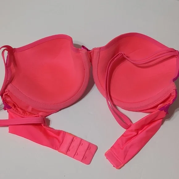 Victorias Secret Bra 34D Body by Victoria Lined Demi Pink - Picture 6 of 6